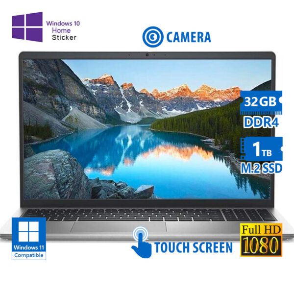 Dell Inspiron 3520 i7-1255U/15.6\"FHD Touchscreen/32GB DDR4/1TB M.2 SSD/No ODD/Camera/10H Grade A Ref - Image 1