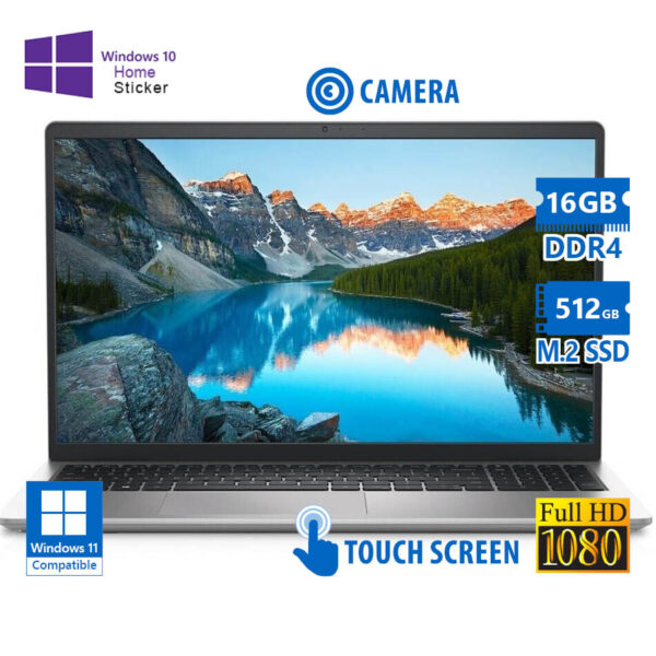 Dell Inspiron 3530 i5-1335U/15.6\"FHD Touchscreen/16GB DDR4/512GB M.2 SSD/No ODD/Camera/10H Grade A R - Image 1
