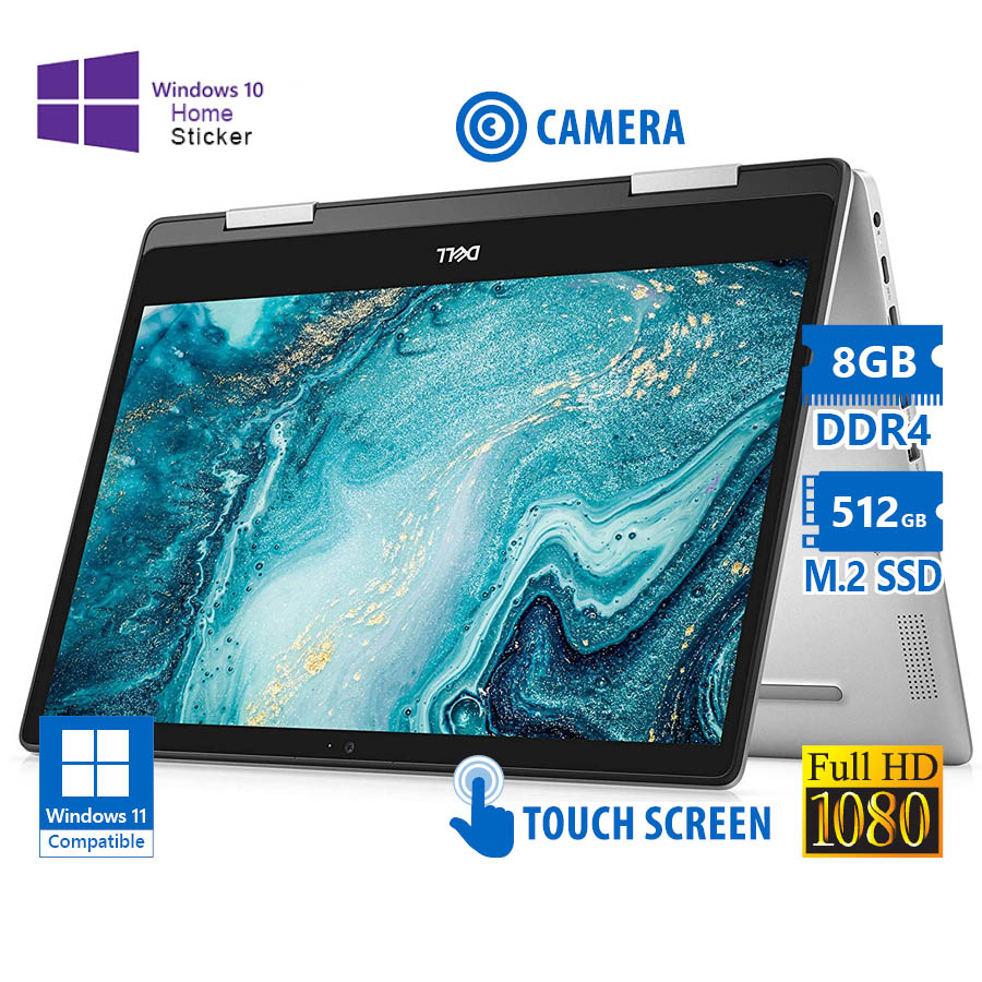 101527_1 Dell Inspiron 5491 Hybrid (2 in 1) i7-10510U/14\"FHD Touchscreen/8GB DDR4/512GB M.2 SSD/No ODD/Camera - Image 1