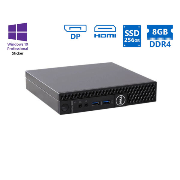 Dell (A-) Optiplex 3050 DM i5-6500T/8GB DDR4/256GB SSD/No ODD/10P Grade A- Refurbished PC - Image 1