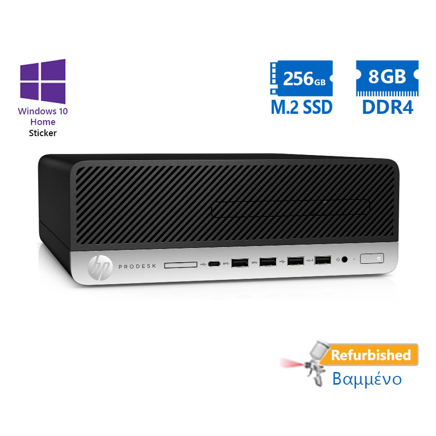 101558_1 HP 600G3 SFF i5-6500/8GB DDR4/256GB M.2 SSD/No ODD/10H Grade A+ Refurbished PC - Image 1