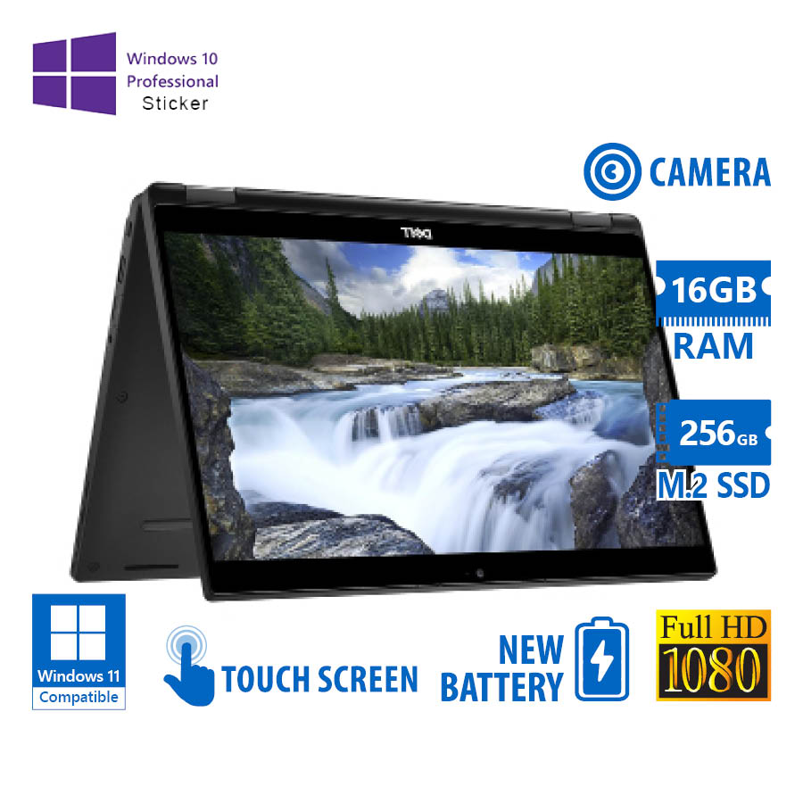 101562_1 Dell (A-) Latitude 7390 Hybrid (2-in-1) i7-8650U/13.3\"FHD Touchscreen/16GB DDR3/256GB M.2 SSD/No ODD - Image 1