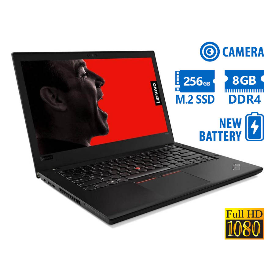 101587_1 Lenovo ThinkPad T480 i5-7300U/14\"FHD/8GB DDR4/256GB M.2 SSD/No ODD/Camera/New Baterry/Grade A Refurb - Image 1