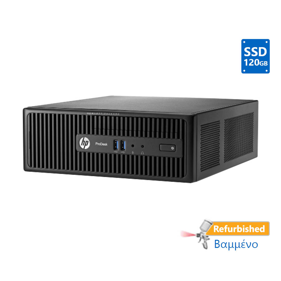 101591_1 HP 400G2.5 SFF i5-4590s/4GB DDR3/120GB SSD/DVD/8P Grade A+ Refurbished PC - Image 1