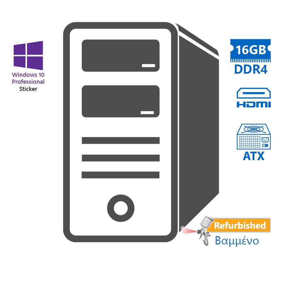 101593_1 OEM Tower i7-6700/16GB DDR4/500GB/No ODD/10P Grade A+ Refurbished PC - Image 1