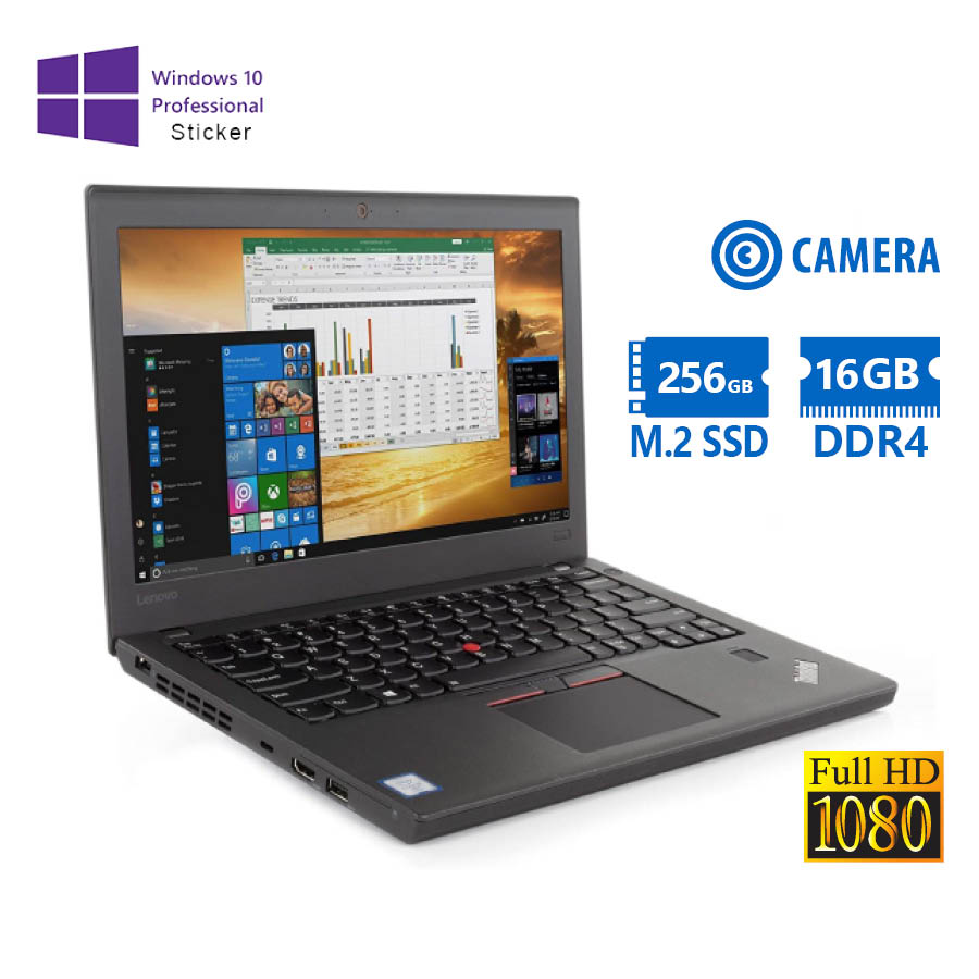 101637_1 Lenovo ThinkPad X270 i5-7200U/12.5\"FHD/16GB DDR4/256GB M.2 SSD/No ODD/Camera/10P Grade A Refurbished - Image 1