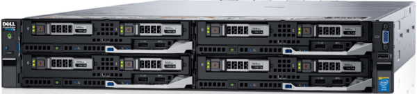 Dell Poweredge FX2S /w 4 x FC640 each with: (2 x SFF) 2 x Xeon E5-2680v4/64GB/Perc H730/No Rails - Image 1