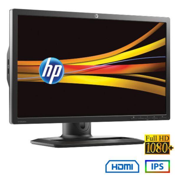 Used (A-) Monitor ZR2440w IPS LED/HP/24\"FHD/1920x1200/Wide/Black/Grade A-/DVI-D & DP & HDMI & USB HU - Image 1