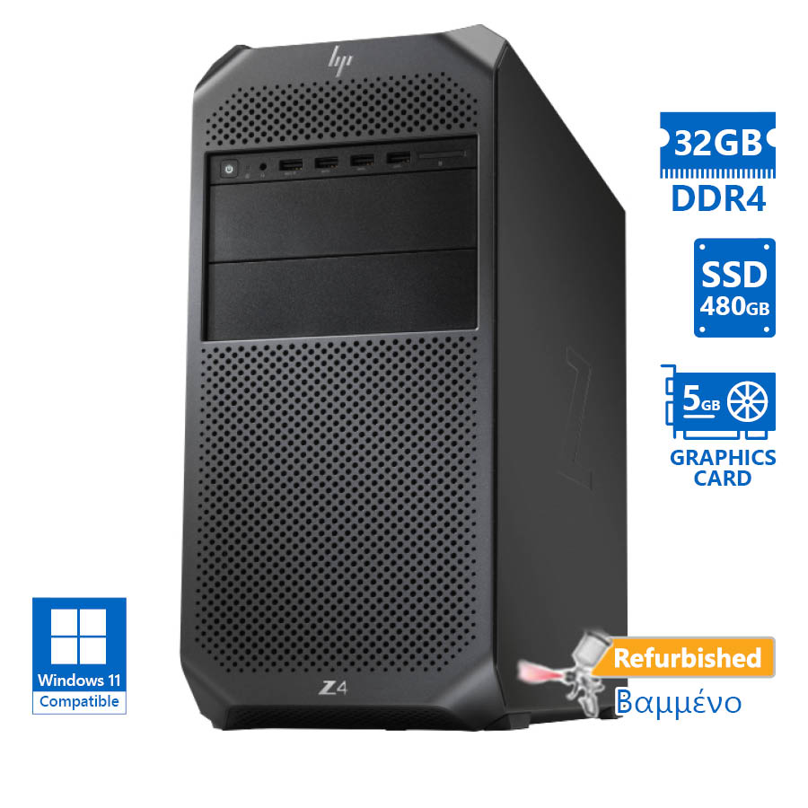101666_1 HP Z4 G4 Tower Xeon W-2133(6-Cores)/32GB DDR4/480GB SSD/Nvidia 5GB/No ODD/Grade A+ Workstation Refur - Image 1