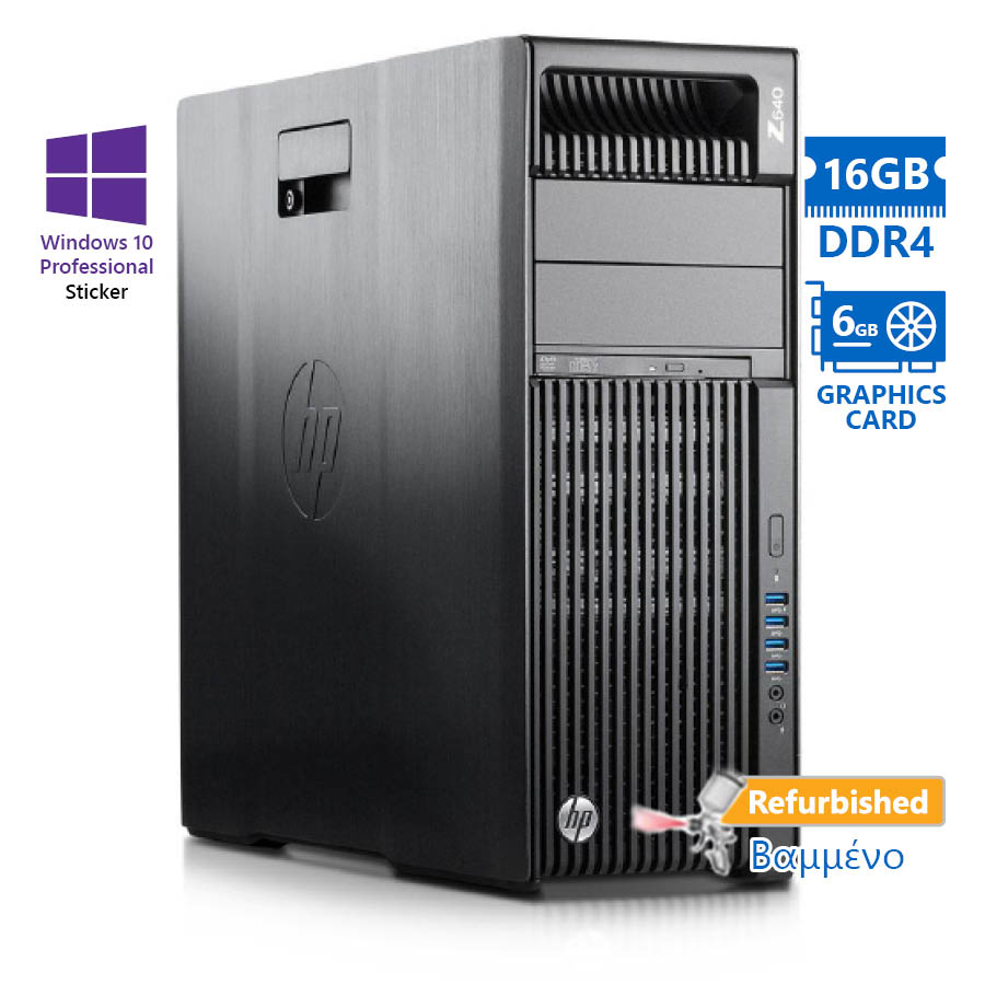 101673_1 HP Z640 Tower Xeon E5-2620v4(8-Cores)/16GB DDR4/2TB/Nvidia 6GB/DVD/10P Grade A+ Workstation Refurbis - Image 1