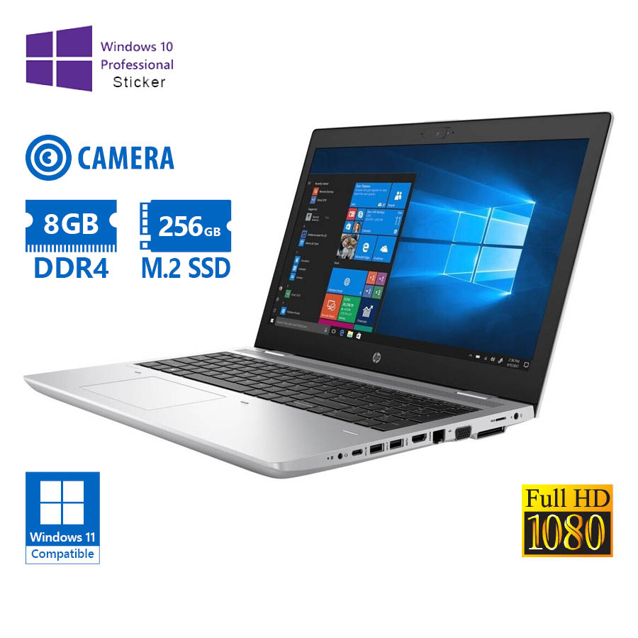 101696_1 HP ProBook 640 G4 i5-8250U/14\"FHD/8GB DDR4/256GB M.2 SSD/No ODD/Camera/10P Grade A Refurbished Lapto - Image 1