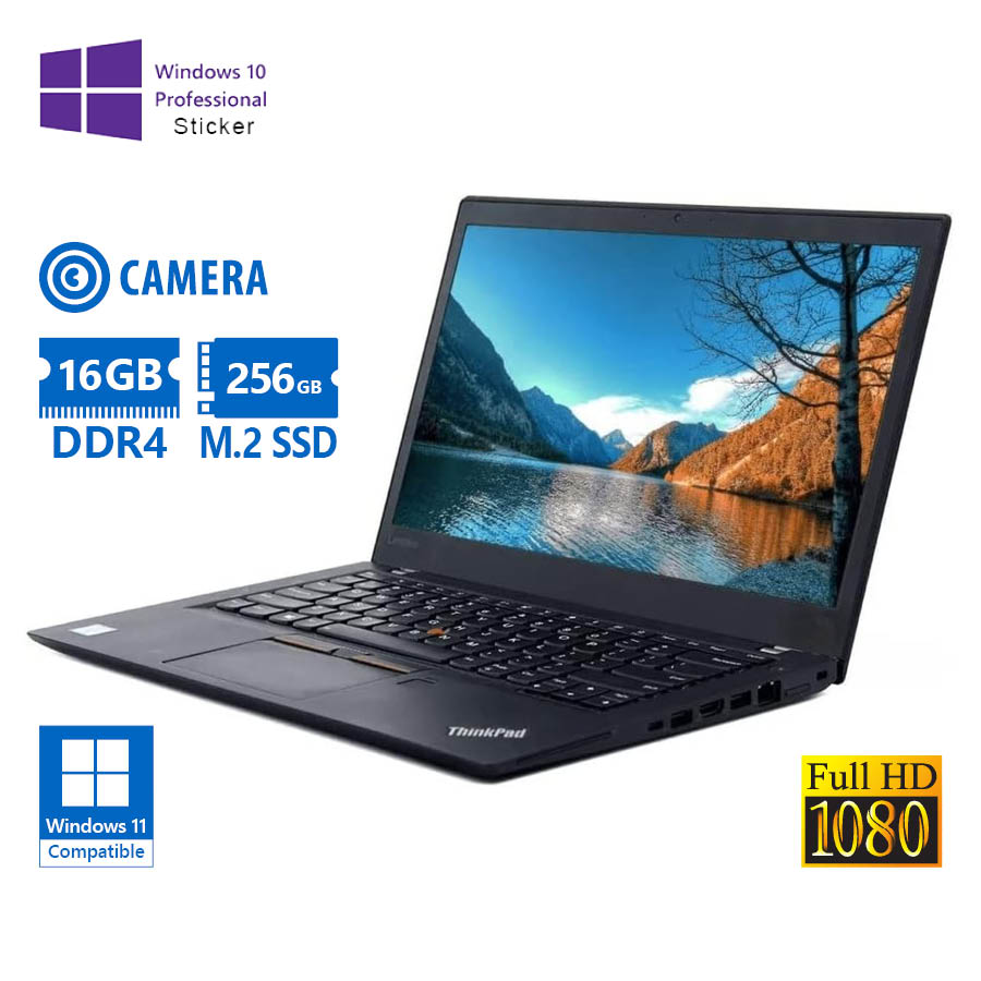 101699_1 Lenovo ThinkPad T490 i5-8365U/14\"FHD/16GB DDR4/256GB M.2 SSD/No ODD/Camera/10P Grade A Refurbished L - Image 1