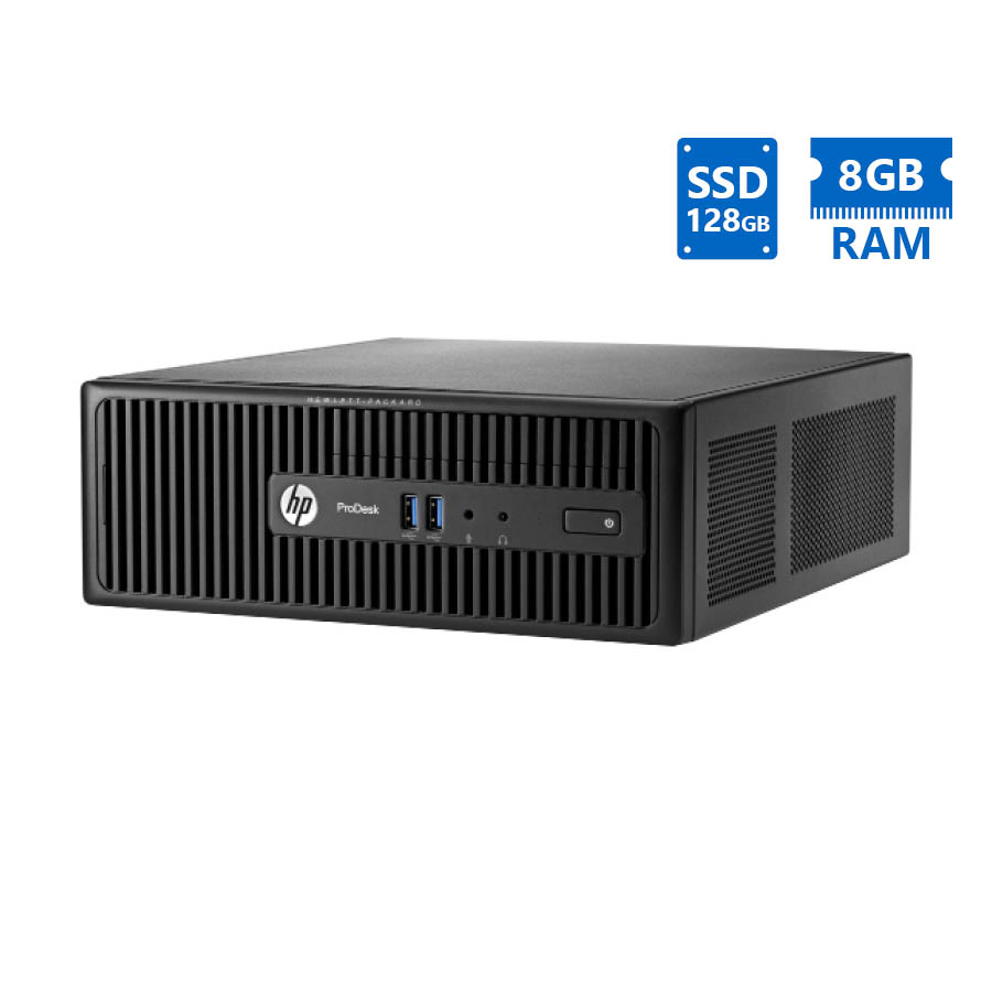 101702_1 HP (A-) 400G2.5 SFF i5-4590s/8GB DDR3/128GB SSD/No ODD/8P Grade A- Refurbished PC - Image 1