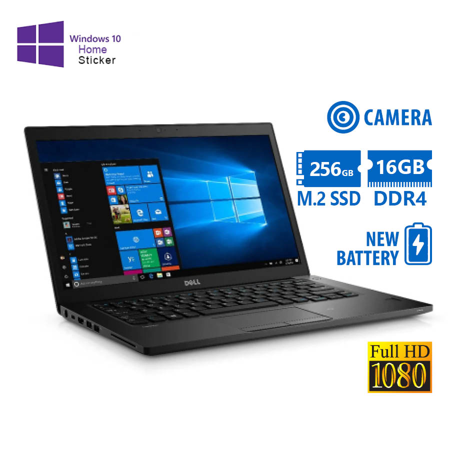 101707_1 Dell Latitude 7480 i5-7300U/14``FHD/16GB DDR4/256GB M.2 SSD/No ODD/Camera/New Battery/10H Grade A Re - Image 1
