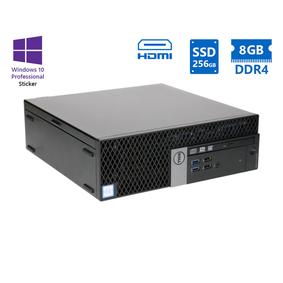 101796_1 Dell 5050 SFF i7-6700/8GB DDR4/256GB SSD/DVD/10P Grade A Refurbished PC - Image 1