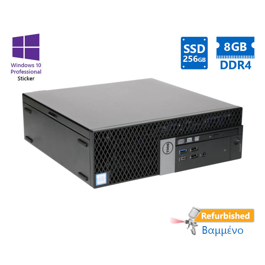 101816_1 Dell 7050 SFF i7-7700/8GB DDR4/256GB SSD/DVD/10P Grade A+ Refurbished PC - Image 1