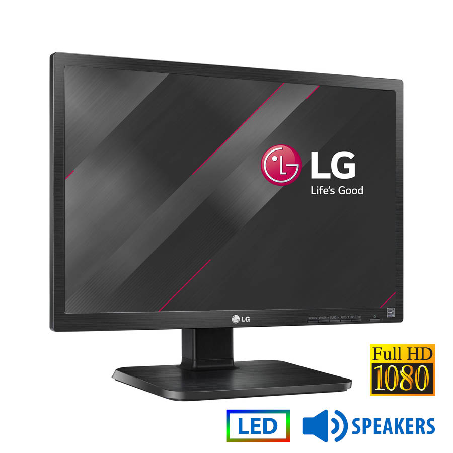 94140_1 Used Monitor 24EB23PM LED/LG/24\"FHD/1920x1080/Wide/Black/w/Speakers/D-SUB & DVI-D - Image 1