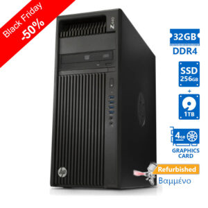 HP Z440 Tower Xeon E5-1620v4(4-Cores)/32GB DDR4/256GB SSD & 1TB/Nvidia 4GB/No ODD/7P Grade A+ Workst