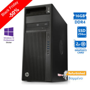 HP Z440 Tower Xeon E5-1620v3(4-Cores)/16GB DDR4/256GB SSD/Nvidia 2GB/DVD/10P Grade A+ Workstation Re