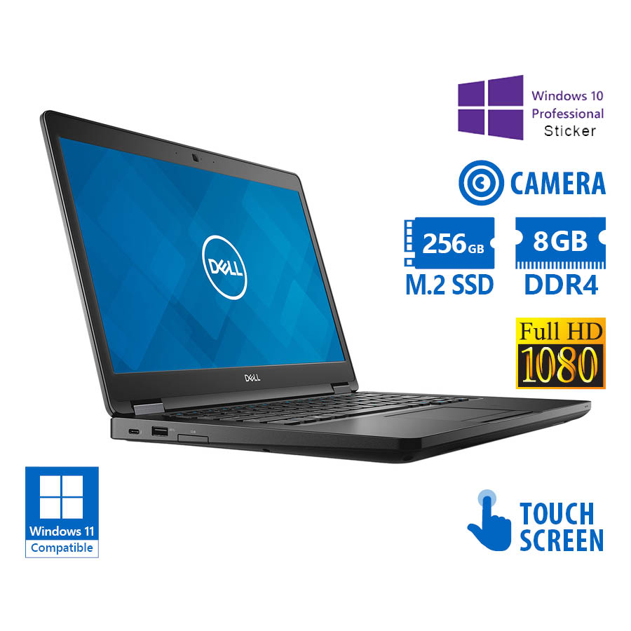 95744_1 Dell Latitude 5490 i5-8350U/14\"FHD Touchscreen/8GB DDR4/256GB M.2 SSD/No ODD/Camera/10P Grade A Refu - Image 1