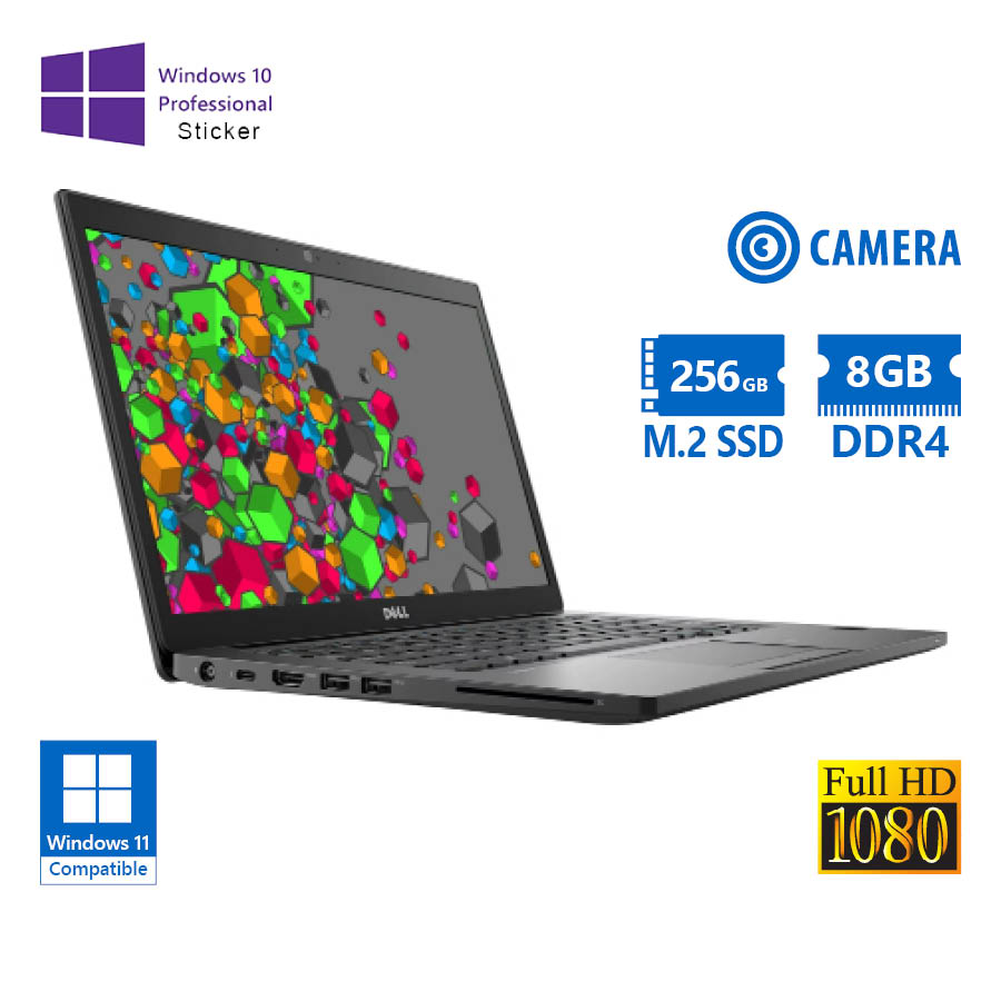 98916_1 Dell Latitude 7490 i5-8350U/14"FHD/8GB DDR4/256GB M.2 SSD/No ODD/Camera/10P Grade A Refurbished Lapt - Image 1