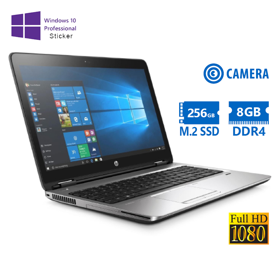 99339_1 HP ProBook 650 G3 i5-7200U/15.6”FHD/8GB DDR4/256GB M.2 SSD/DVD/Camera/10P Grade A Refurbished Laptop - Image 1