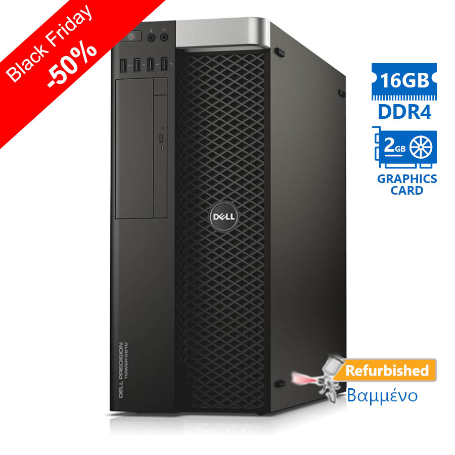 99804_1 Dell Precision 5810 Tower Xeon E5-1620v3(4-Cores)/16GB DDR4/1TB/Nvidia 2GB/DVD/8P Grade A+ Workstati - Image 1