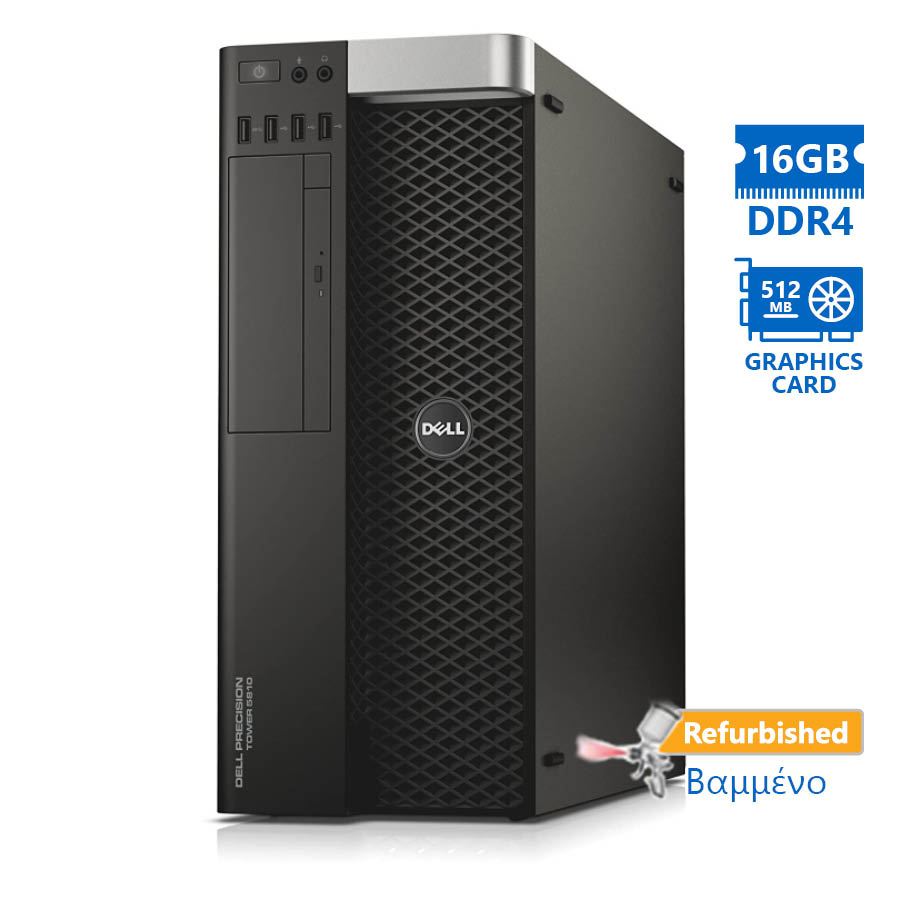 100161_1 Dell Precision 5810 E5-1620v3(4-Cores)/16GB DDR4/500GB/Nvidia 512MB/DVD/8P Grade A+ Workstation Refu - Image 1