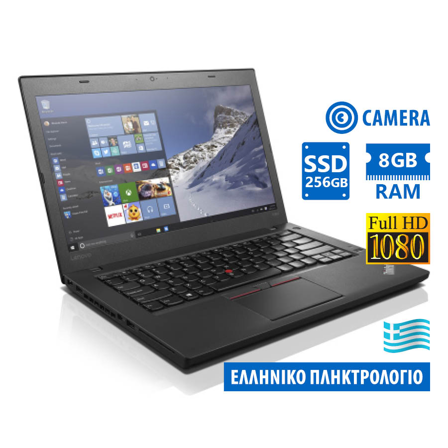 101358_1 Lenovo (A-) ThinkPad T460 i5-6300U/14``FHD/8GB DDR3/256GB SSD/No ODD/Camera/Grade A- Refurbished Lap - Image 1
