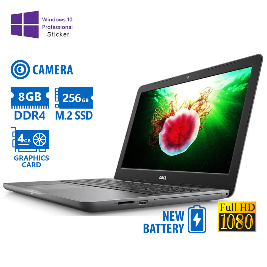 101864_1 Dell Inspiron 5567 i5-7200U/15.6``FHD/8GB DDR4/256GB M.2 SSD/DVD/Radeon R7 M445 (4GB)/Camera/New Bat - Image 1