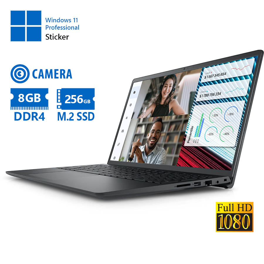 101867_1 Dell Vostro 3520 i3-1215U/15.6``FHD/8GB DDR4/256GB M.2 SSD/No ODD/Camera/11P Grade A Refurbished Lap - Image 1