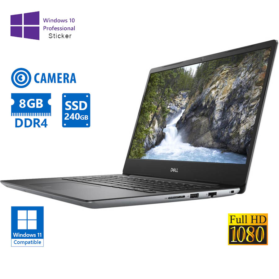 101868_1 Dell (A-) Vostro 5481 i5-8265U/15.6``FHD/8GB DDR4/240GB SSD/No ODD/Camera/10P Grade A- Refurbished L - Image 1