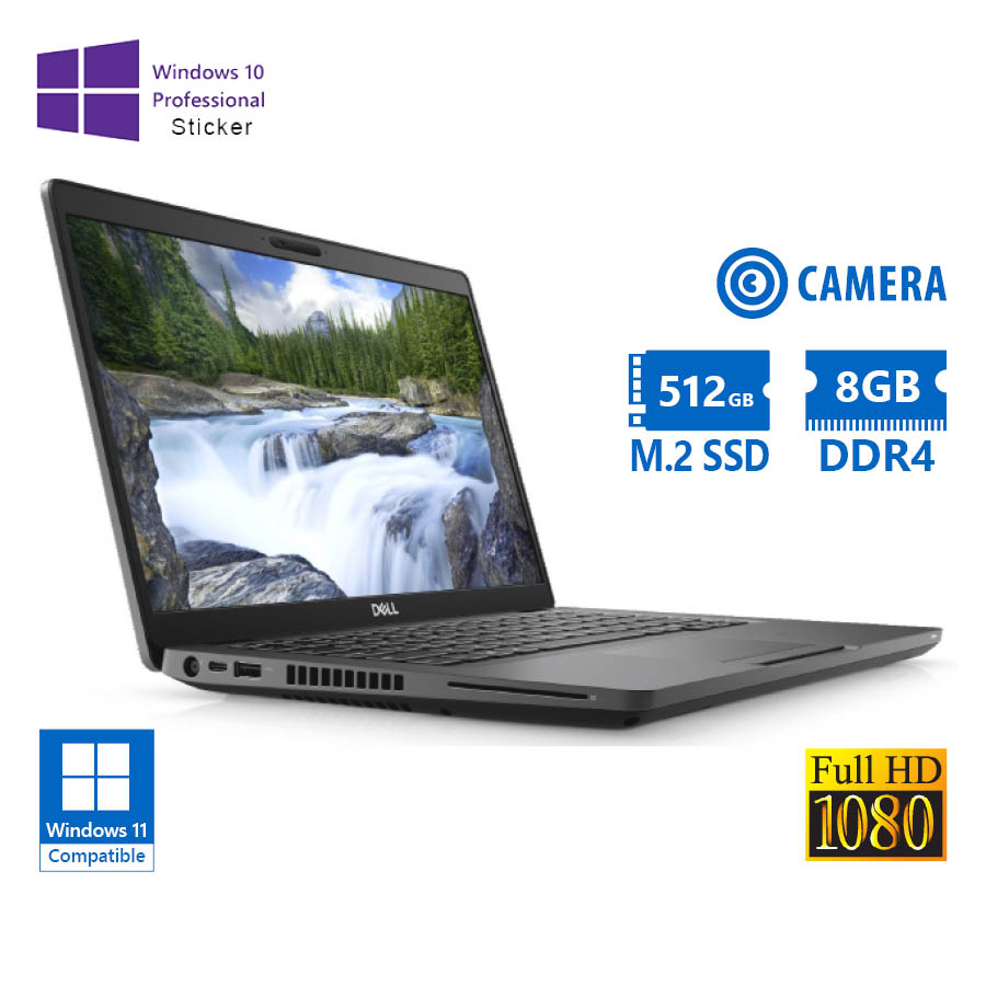 101891_1 Dell (A-) Latitude 5400 i5-8265U/14``FHD/8GB DDR4/512GB M.2 SSD/No ODD/Camera/10P Grade A- Refurbish - Image 1