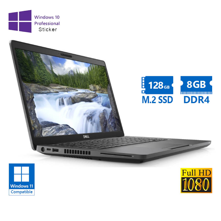 101907_1 Dell (B) Latitude 5400 i5-8365U/14``FHD/8GB DDR4/128GB M.2 SSD/No ODD/Camera/10P Grade B Refurbished - Image 1