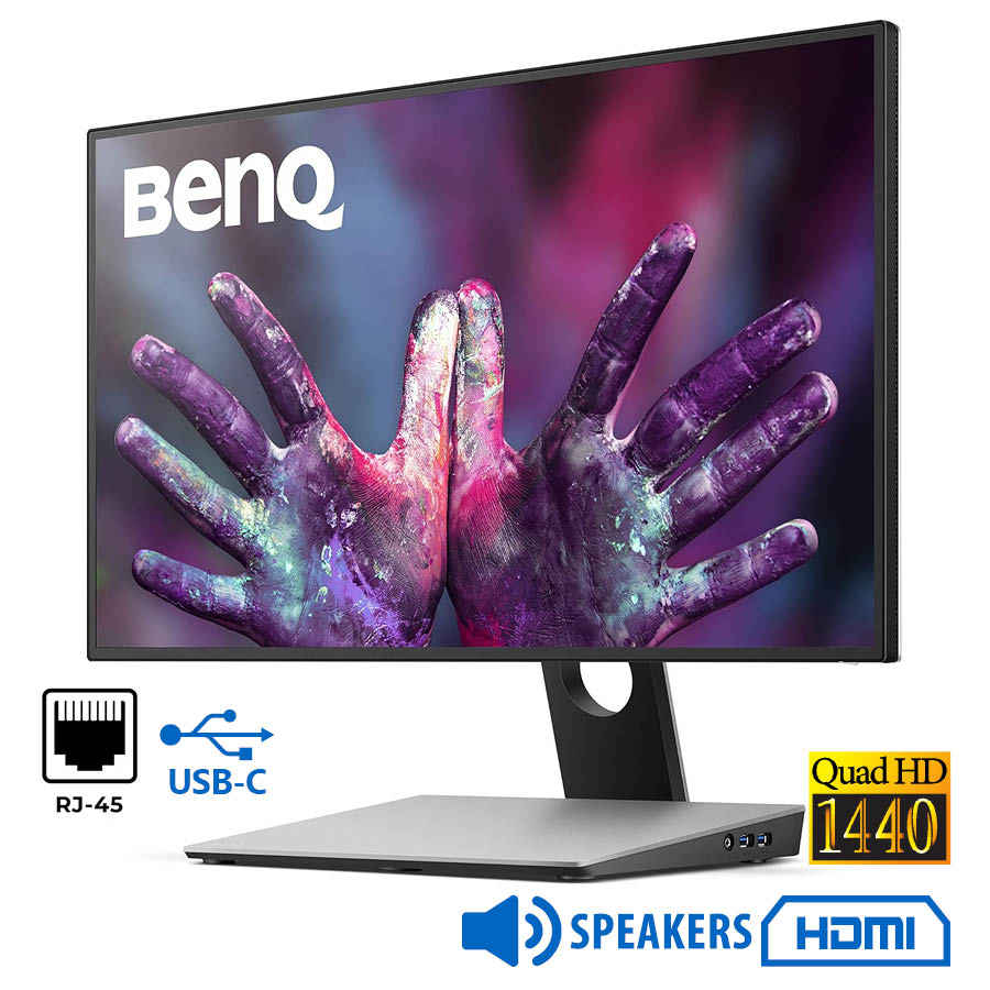101909_1 Used Monitor PD2710QC Q-LED/BenQ/27``QHD/2560x1440/Wide/Grey/Black/w/Speakers/DP & HDMI & Type-C & L - Image 1