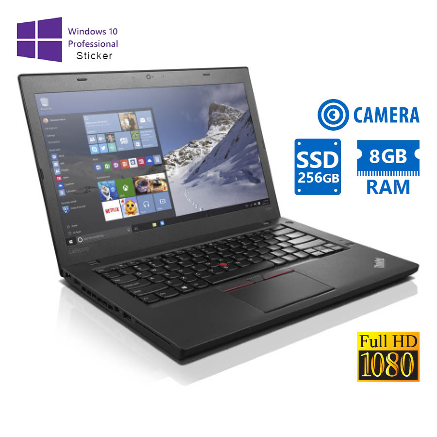 101957_1 Lenovo ThinkPad T460 i5-6200U/14”/8GB DDR3/256GB SSD/No ODD/Camera/10P Grade A Refurbished Laptop - Image 1