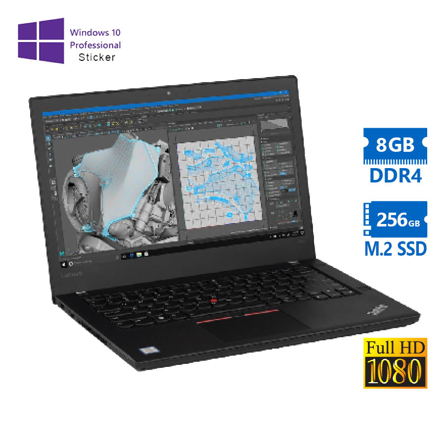 101959_1 Lenovo (A-) ThinkPad T470 i5-6200U/14”FHD/8GB DDR3/256GB M.2 SSD/No ODD/10P Grade A- Refurbished Lap - Image 1