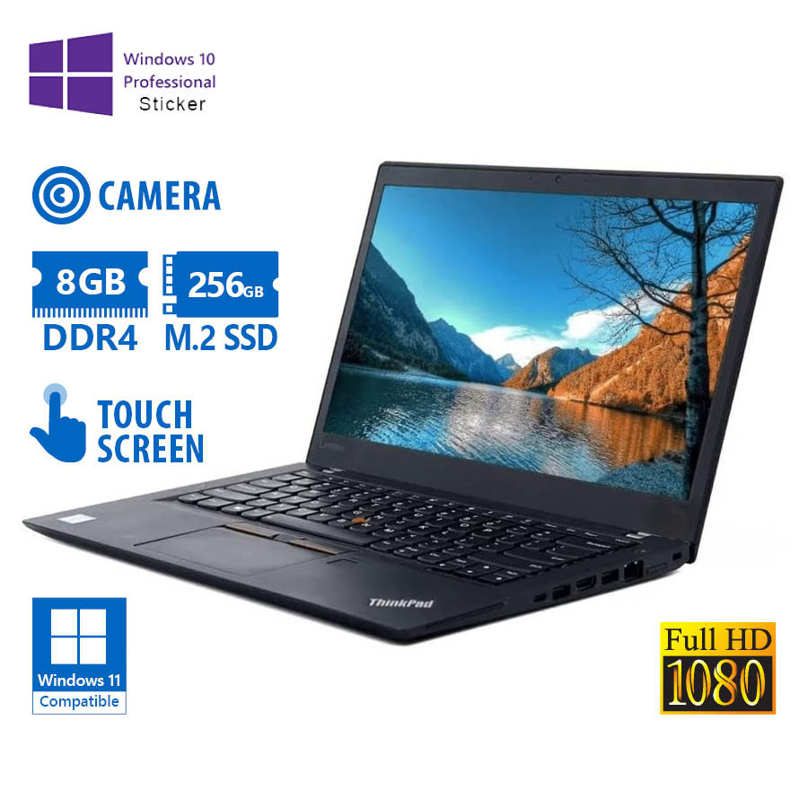 101963_1 Lenovo ThinkPad T490 i5-8365U/14``FHD Touchscreen/8GB DDR4/256GB M.2 SSD/No ODD/Camera/10P Grade A R - Image 1