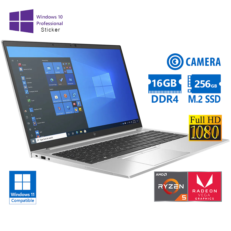 101967_1 HP EliteBook 855 G7 AMD Ryzen 5Pro 4650U/15.6``FHD/16GB DDR4/256GB M.2 SSD/w/Radeon™ Graphics (6C@15 - Image 1