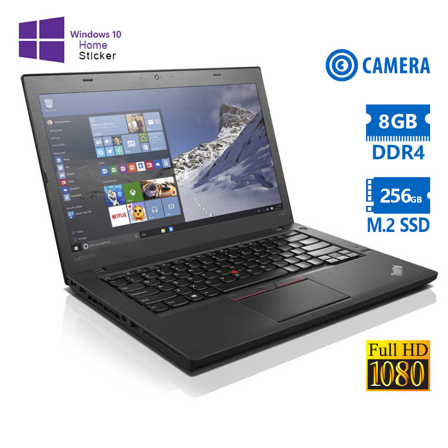 101986_1 Lenovo (A-) ThinkPad T460s i7-6600U/14”FHD/8GB DDR4/256GB M.2 SSD/No ODD/Camera/10H Grade A- Refurbi - Image 1