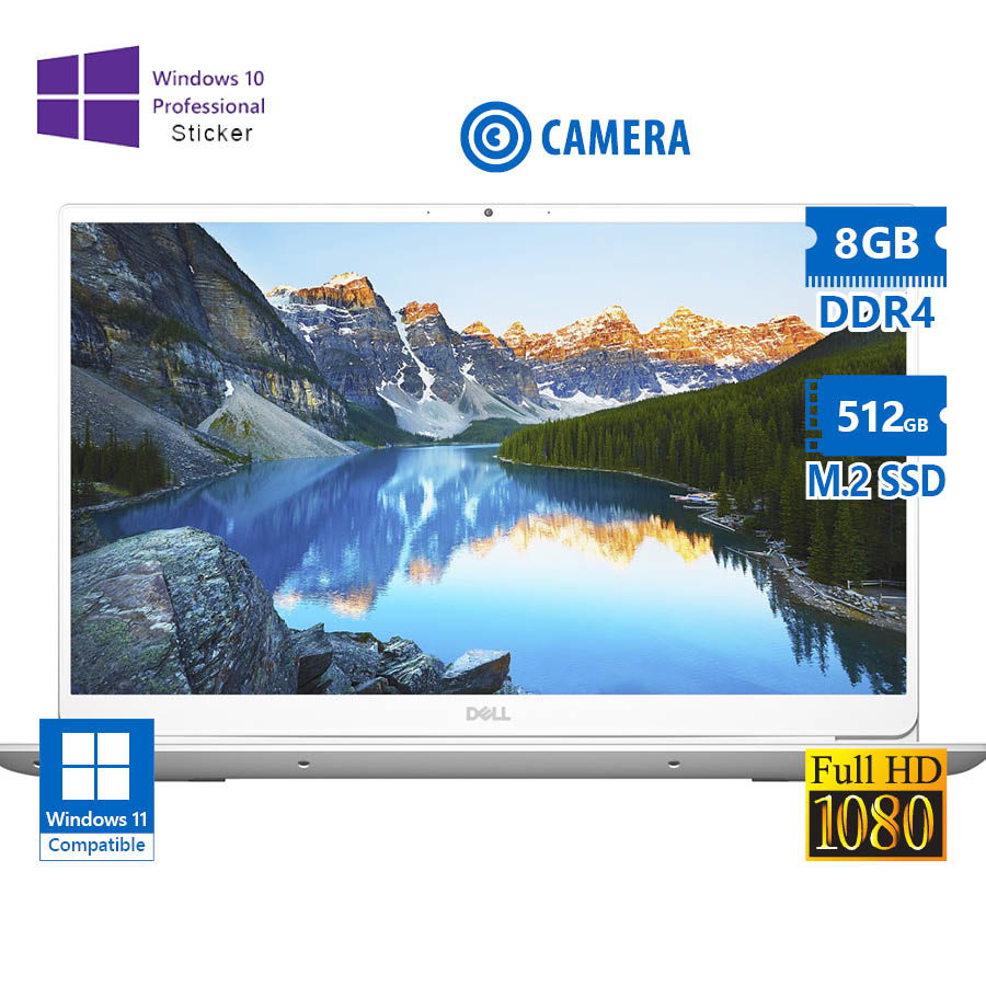 102004_1 Dell (A-) Inspiron 5401 i7-1065G7/14``FHD/8GB DDR4/512GB M.2 SSD/No ODD/Camera/10P Grade A- Refurbis - Image 1