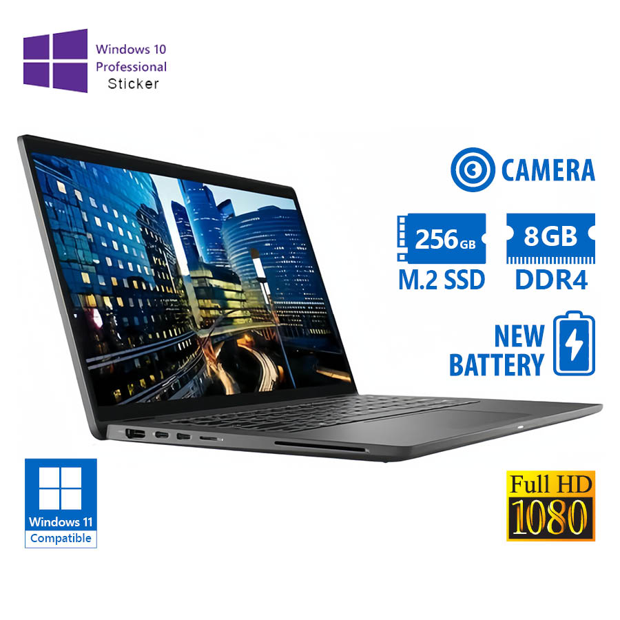 102032_1 Dell Latitude 7410 i5-10310U/14``FHD/8GB DDR4/256GB M.2 SSD/No ODD/Camera/New Battery/10P Grade A Re - Image 1