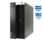 Dell T3610 Tower Xeon E5-1620v2(4-Cores)/32GB DDR3/500GB/Nvidia 2GB/DVD/8P Grade A Workstation Refur