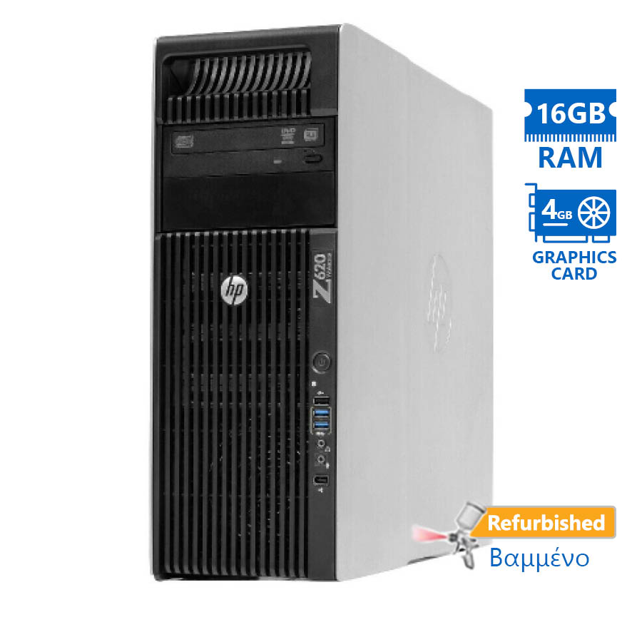 94817_1 HP Z620 Tower Xeon E5-1620(4-Cores)/16GB DDR3/1TB/Nvidia 4GB/No ODD/7P Grade A+ Workstation Refurbis - Image 1