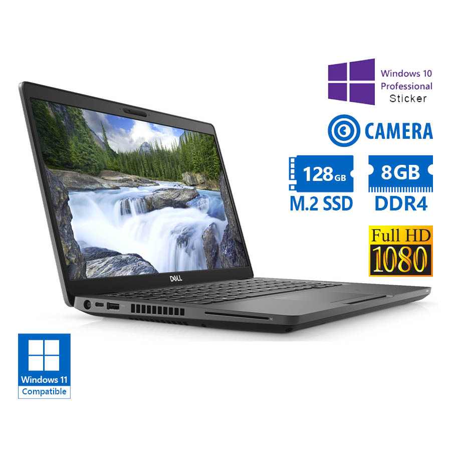 95202_1 Dell (B) Latitude 5400 i5-8365U/14``FHD/8GB DDR4/128GB M.2 SSD/No ODD/Camera/10P Grade B Refurbished - Image 1