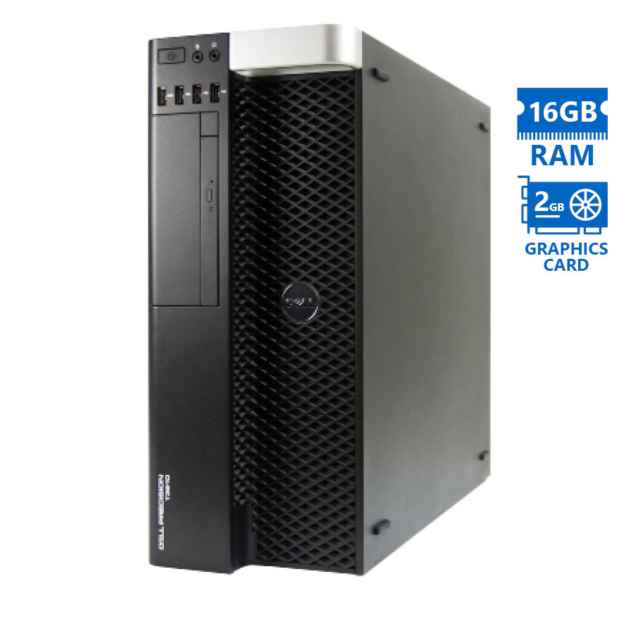 97437_1 Dell Precision T3610 Tower Xeon E5-1620v2(4-Cores)/16GB DDR3/500GB/Nvidia 2GB/DVD/8P Grade A Worksta - Image 1