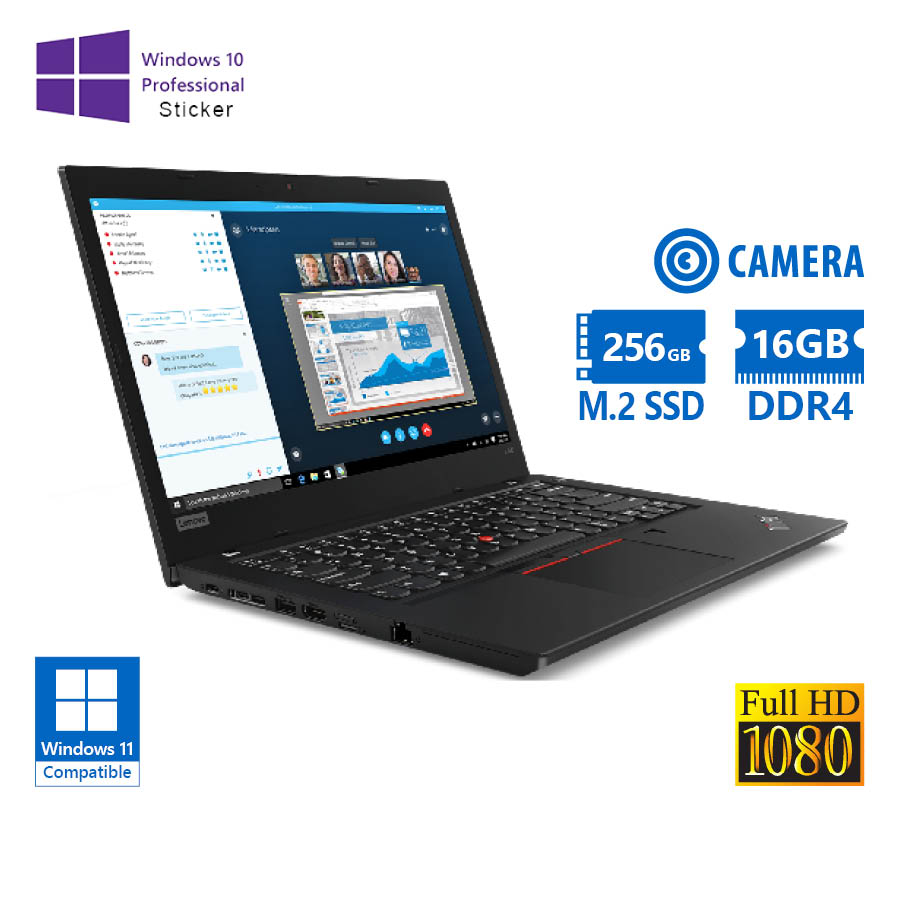 99410_1 Lenovo (A-) ThinkPad L480 i5-8250U/14``FHD/16GB DDR4/256GB M.2 SSD/No ODD/Camera/10P Grade A- Refurb - Image 1