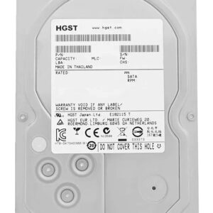 HGST σκληρός δίσκος Ultrastar 7K6000 3.5", 4TB, 7200RPM, 128MB, 6Gb/s, Factory Recertified