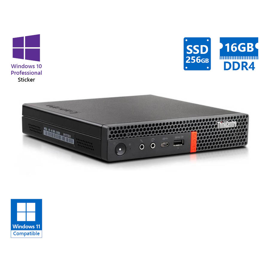 101369_1 Lenovo ThinkCentre M920q Tiny i5-9500T/16GB DDR4/256GB SSD/No ODD/10P Grade A Refurbished PC - Image 1