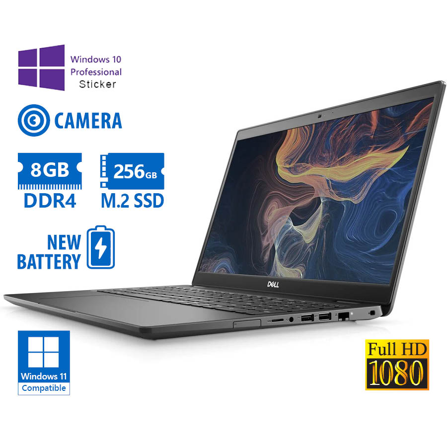 102040_1 Dell (A-) Latitude 3510 i5-10210U/15.6``FHD/8GB DDR4/256GB M.2 SSD/No ODD/Camera/New Battery/10P Gra - Image 1